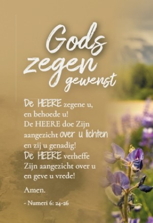 Gods zegen - minikaart