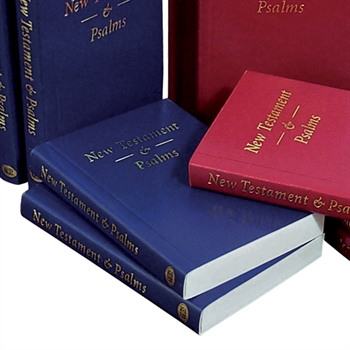 KJV New Testament and Psalms blue