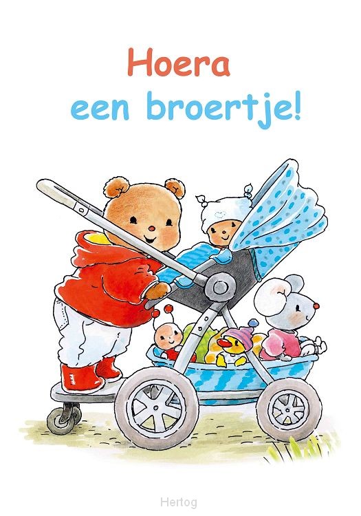 Bobbi hoera een broertje! - kaart